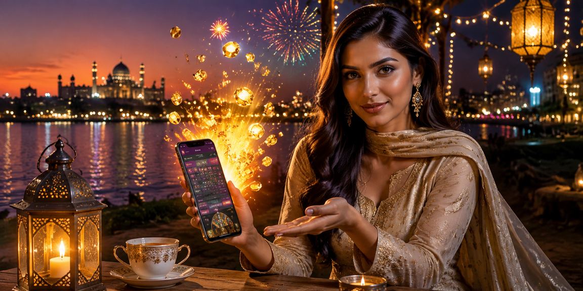 A user enjoying roulette promotions on mobile during Eid celebrations in Rangpur